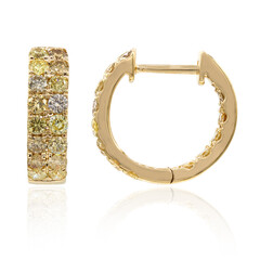Boucles d'oreilles en or et Diamant fancy SI2 (CIRARI)