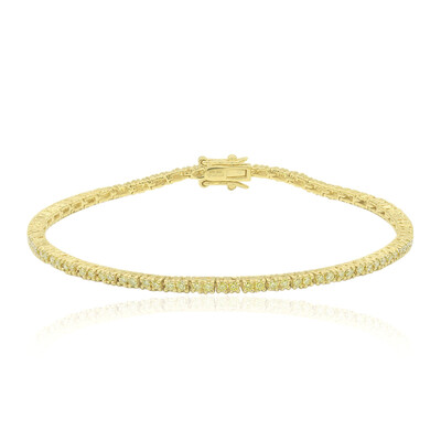 Bracelet en or et Diamant jaune canari SI1 (Annette)
