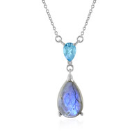 Collier en argent et Labradorite