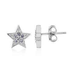 Boucles d'oreilles en argent et Tanzanite