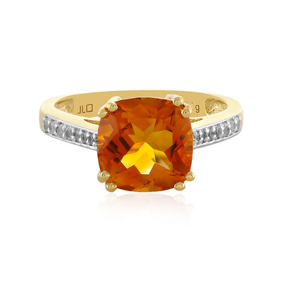 Bague en argent et Citrine Madère