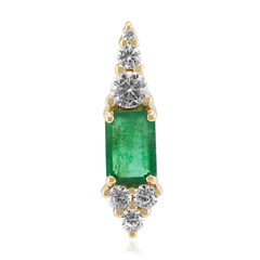 Pendentif en or et Emeraude de Zambie