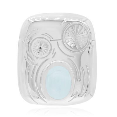 Pendentif en argent et Topaze bleu ciel (MONOSONO COLLECTION)