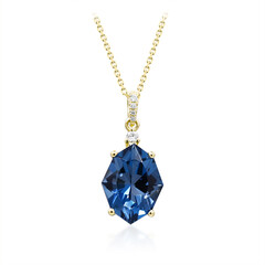 Collier en or et Topaze bleu de Londres
