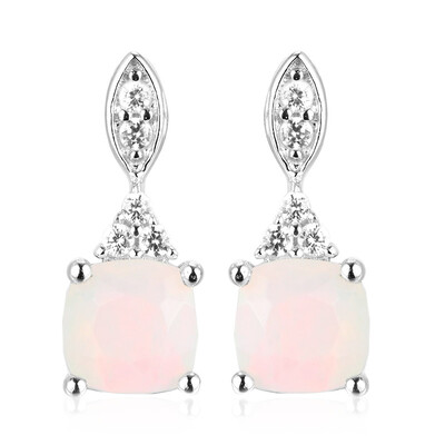 Boucles d'oreilles en argent et Opale Welo