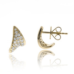 Boucles d'oreilles en or et Diamant I1 (H) (CIRARI)