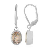 Boucles d'oreilles en argent et Quartz Luna