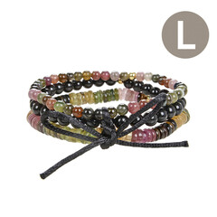Bracelet en argent et Tourmaline noire