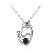 Collier en argent et Saphir bleu
