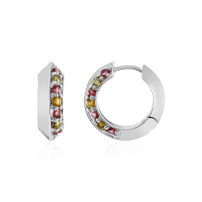 Boucles d'oreilles en argent et Tourmaline