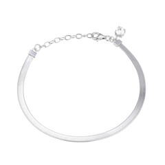 Bracelet en argent et Topaze blanche