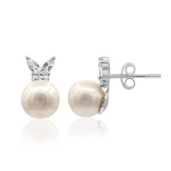 Boucles d'oreilles en argent et Perle de culture d'eau douce