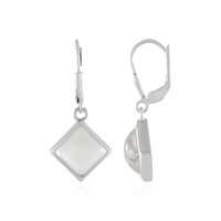 Boucles d'oreilles en argent et Quartz blanc
