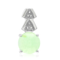 Pendentif en argent et Chrysoprase impériale