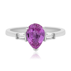 Bague en or et Saphir parme (CIRARI)