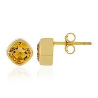 Boucles d'oreilles en argent et Citrine