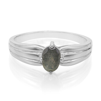 Bague pour homme en argent et Labradorite