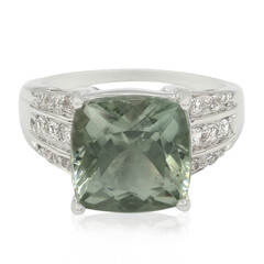 Bague en argent et Améthyste verte d'Esperanza
