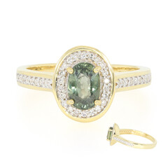 Bague en or et Saphir non chauffé (AMAYANI)