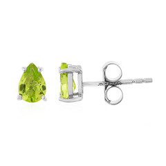 Boucles d'oreilles en argent et Péridot du Jilin