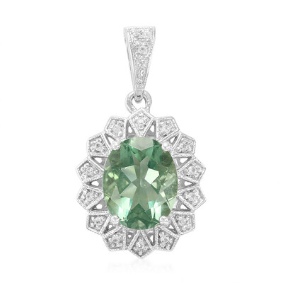 Pendentif en argent et Fluorite d'Esperanza