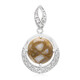 Pendentif en argent et Quartz Dinosaure