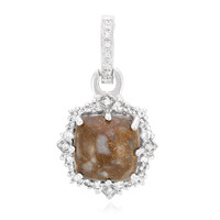 Pendentif en argent et Quartz Dinosaure