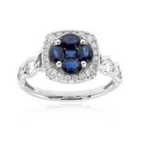 Bague en or et Saphir bleu de Ceylan (CIRARI)