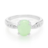 Bague en argent et Chrysoprase impériale