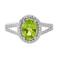 Bague en argent et Péridot du Jilin