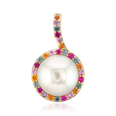 Pendentif en or et Perle blanche des mers du sud (Michelle Albala)