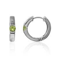 Boucles d'oreilles en argent et Péridot