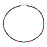 Collier en argent et Hématite mystique