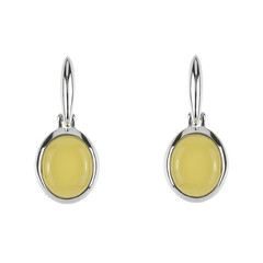Boucles d'oreilles en argent et Ambre baltique