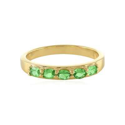 Bague en argent et Grenat Tsavorite