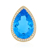 Pendentif en or et Topaze de Marambaia