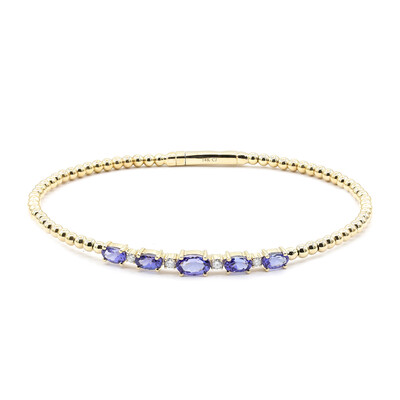 Bracelet en or et Tanzanite AAA (CIRARI)