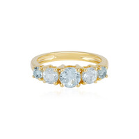 Bague en argent et Aigue-marine