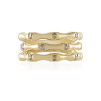 Bague en or et Diamant champagne I2 (de Melo)