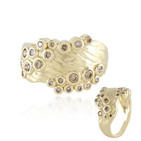 Bague en or et Diamant champagne I2 (de Melo)