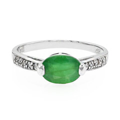 Bague en argent et Emeraude de Bahia