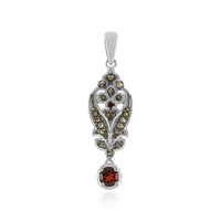 Pendentif en argent et Grenat du Mozambique