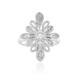 Bague en argent et Saphir blanc
