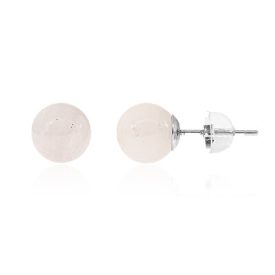 Boucles d'oreilles en argent et Quartz rose
