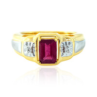 Bague en argent et Rubis de Madagascar