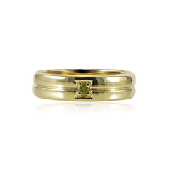 Bague en argent et Diamant jaune I1