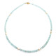 Collier en argent et Aigue-marine du Brésil