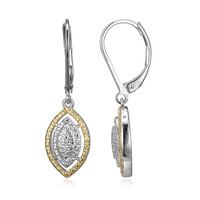 Boucles d'oreilles en laiton et Diamant I3 (I) (Juwelo Style)
