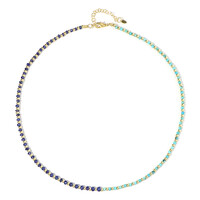 Collier en argent et Saphir bleu
