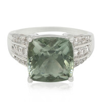 Bague en argent et Améthyste verte d'Esperanza